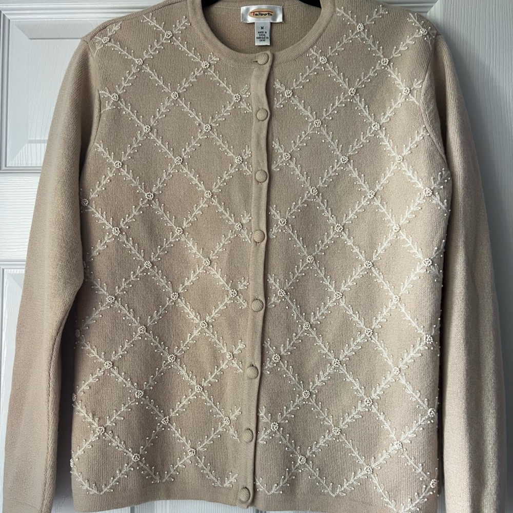 Talbots 100% wool cardigan/sweater